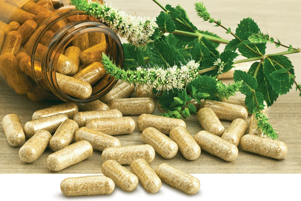 Natural supplement capsules