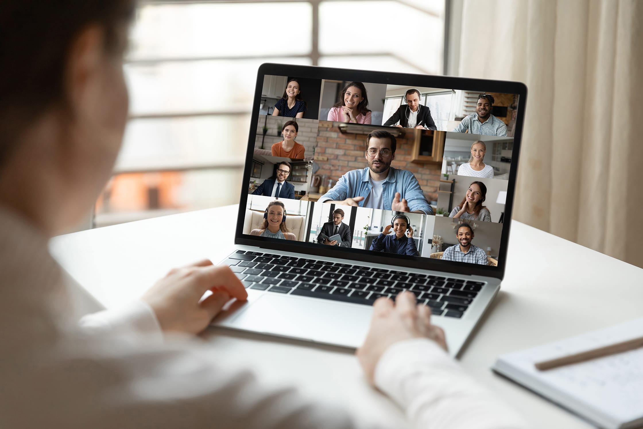 Group of people on a video call