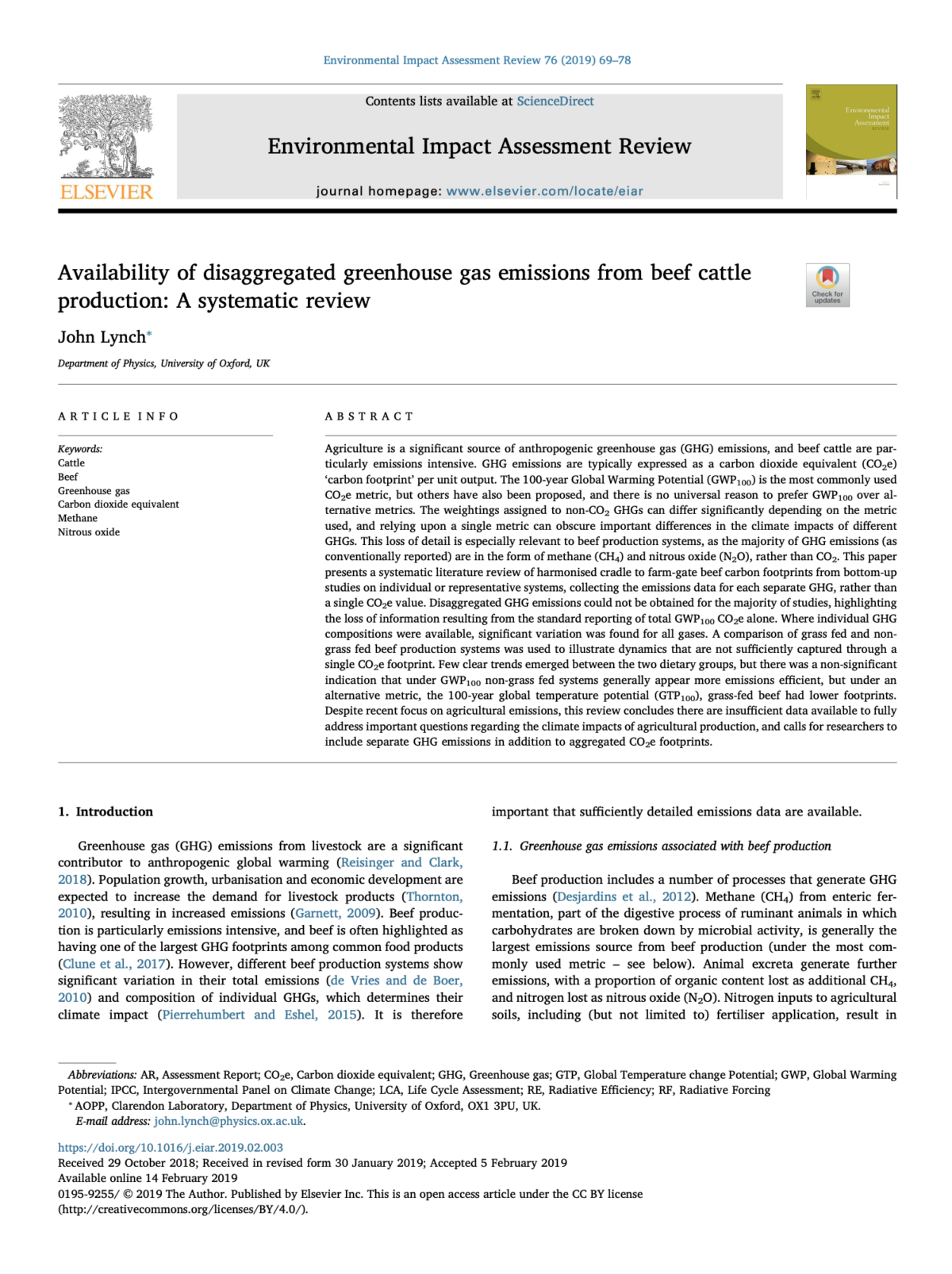 Availability of disaggregated greenhouse gas emissions from beef cattle ...