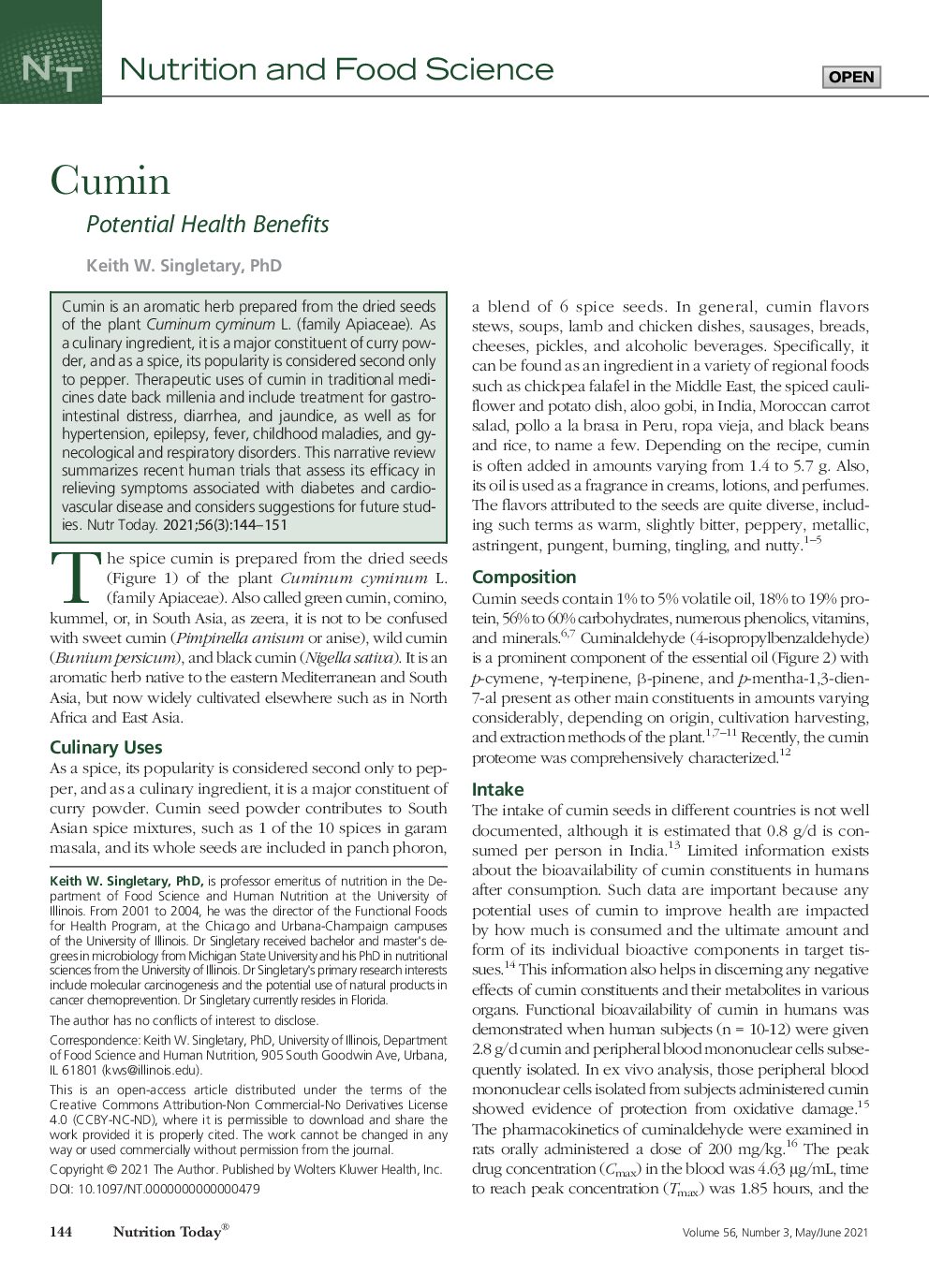 Featured image for “Cumin Potential Health Benefits”